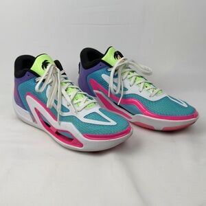 Nike Jordan Tatum 1 Wave Runner Men’s Sz 10 Basketball Shoes Teal Pink Purple